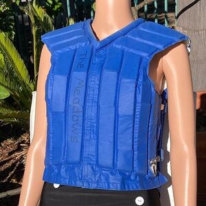 Tipperary Protective Riding Vest for Equestrians Zip Front Closure Royal Blue.